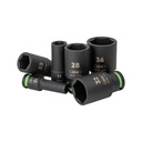 JEU DE 29 DOUILLES À CHOCS LONGUES HEXAGONALES 1/2"