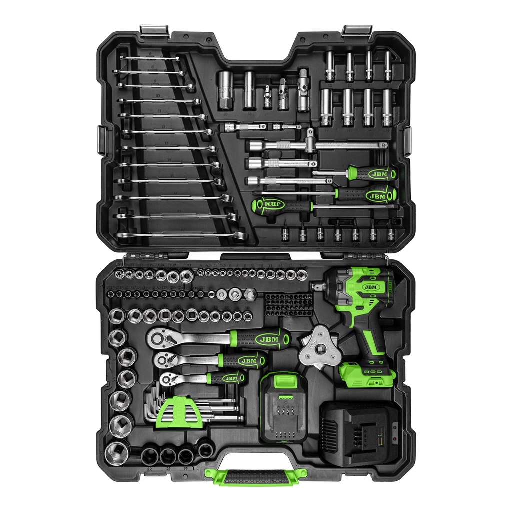 [54561] MALLETTE D'OUTILS AVEC CLÉ À CHOC BRUSHLESS BATTERIE 800NM