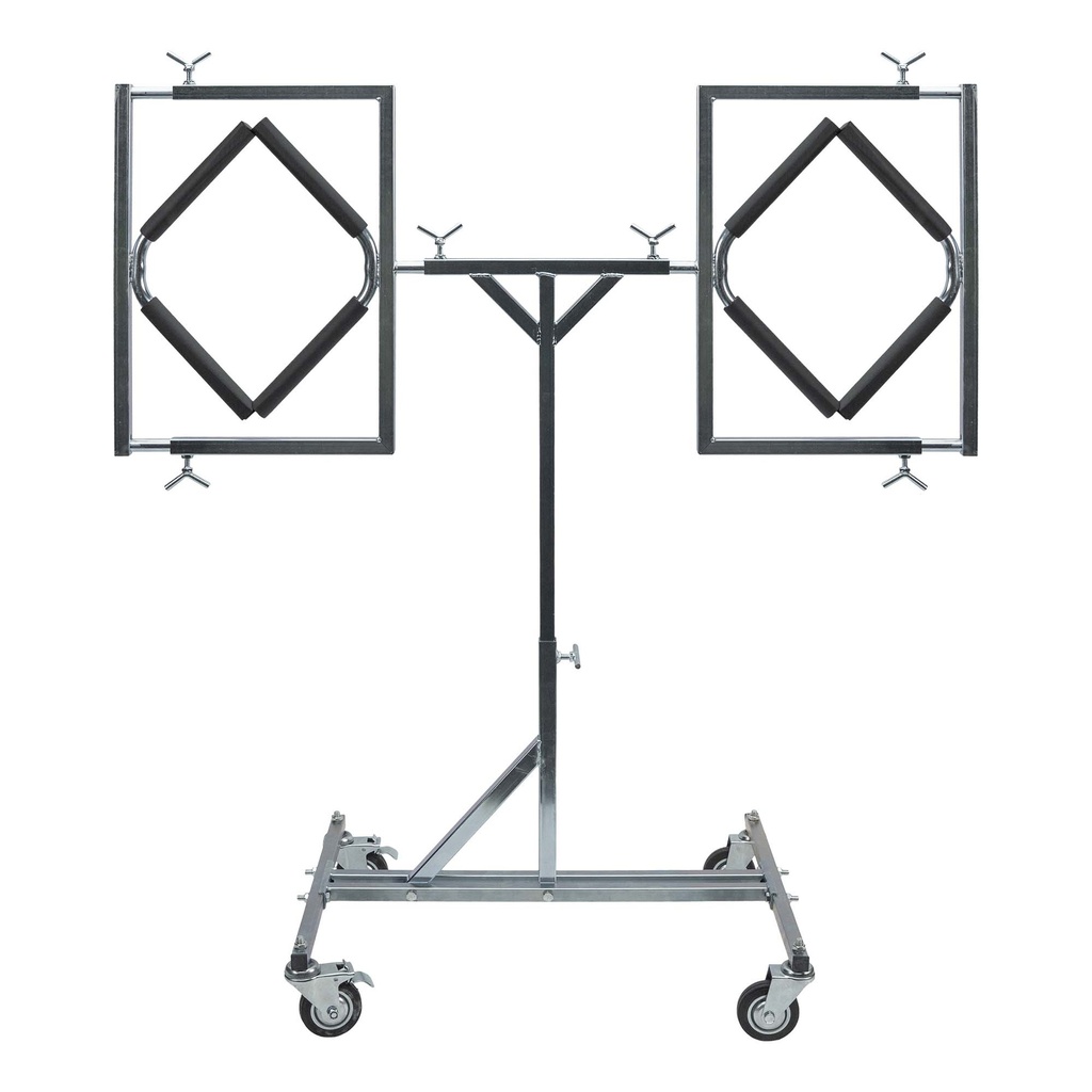 [54959] SUPPORT MOBILE PEINTURE À DOUBLE JANTE RÉGLABLE