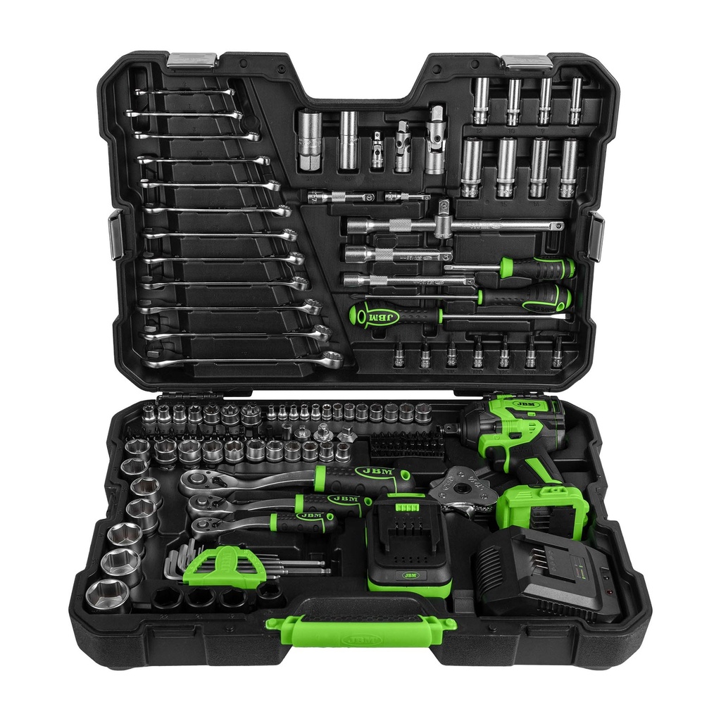 [54561] MALLETTE D'OUTILS AVEC CLÉ À CHOC BRUSHLESS BATTERIE 800NM