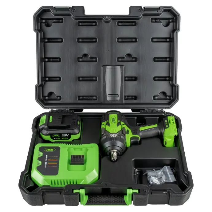 [60051C] CLÉ À CHOCS SANS BALAI 1/2" 1000NM AVEC BATTERIE ET MALLETTE