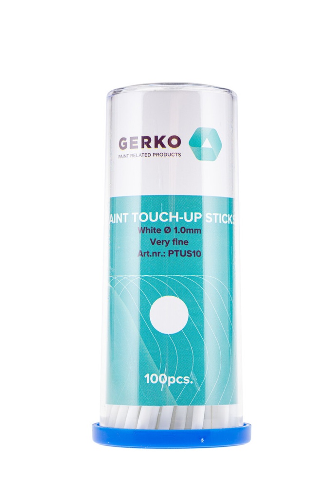 [PTUS10] Gerko bâtonnets de retouche de peinture blanc 100p. very fine 1.0mm