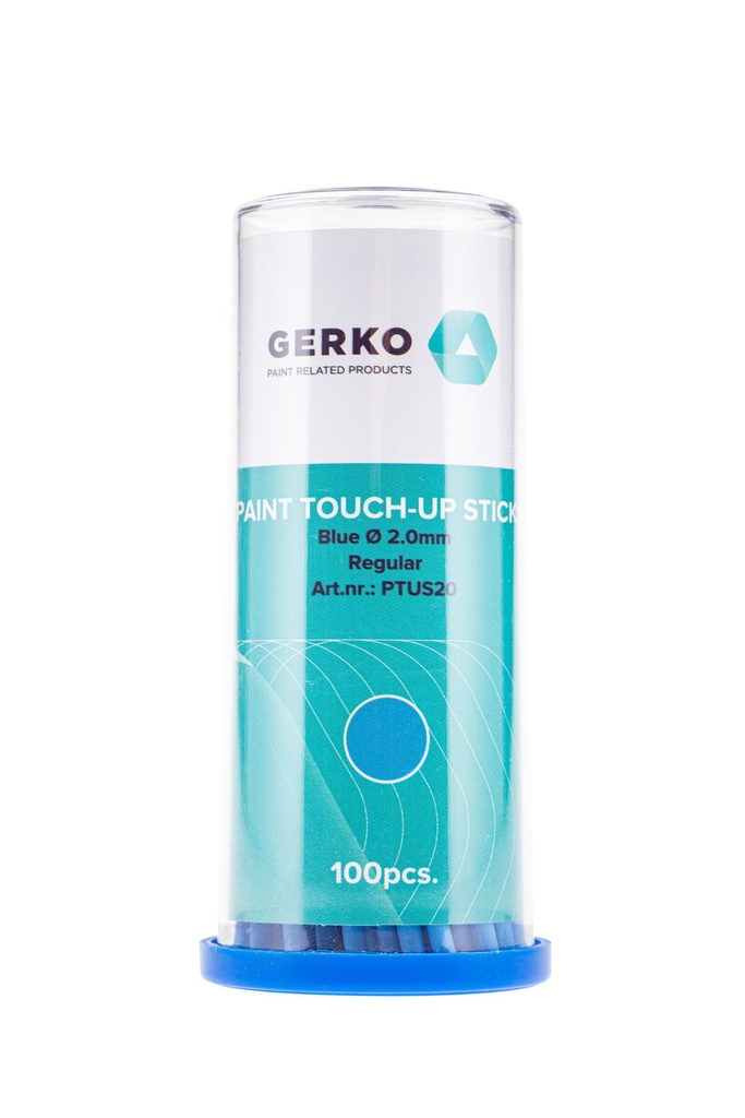 [PTUS20] Gerko bâtonnets de retouche de peinture bleu 100p. regular 2.0m