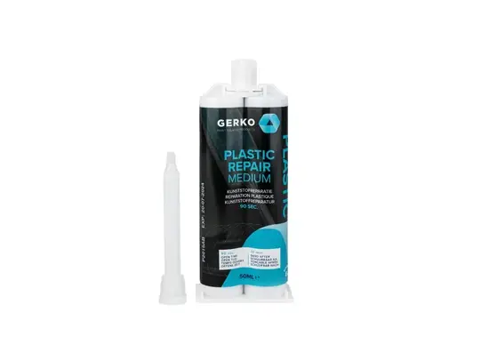 [PR02] Gerko réparation plastique normal (90 sec) noir 50ml