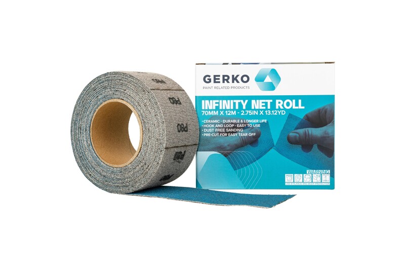 [INR400] Gerko infinity net rouleau feuille abrasif 70mm x 12m – P400