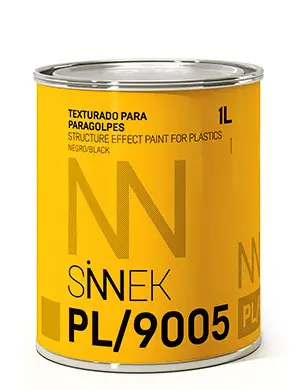 [PL/9005] Peinture Structurée pour Plastiques Noir 1L