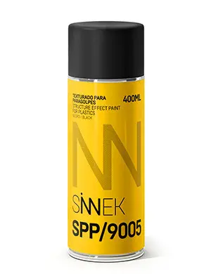 [SPP/9005] Bombe de peinture structurée pour plastiques noir 400 ml
