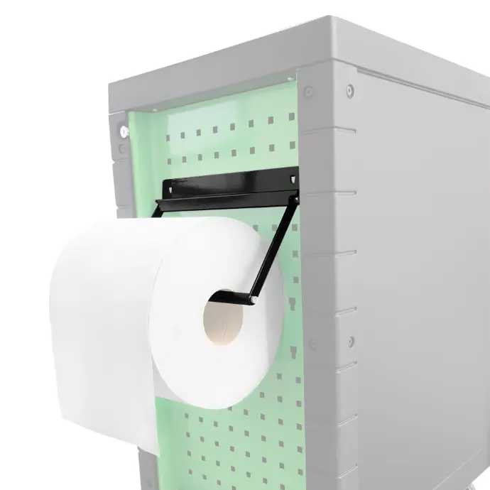 [15068] PORTE-ROULEAU PAPIER POUR CHARIOT À OUTILS