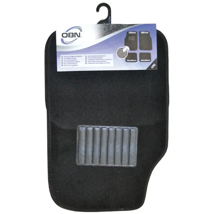 [52530] JEU DE 4 TAPIS EN MOQUETE + TALONETE