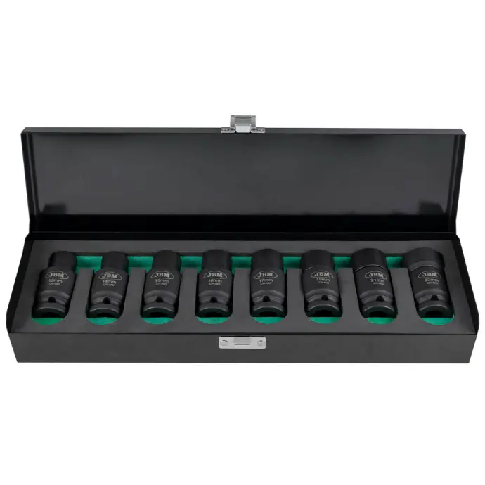 [53044] JEU DE 8 DOUILLES À CHOC HEX. AVEC DOUBLE POSITION (FIXE/ARTICULÉ)