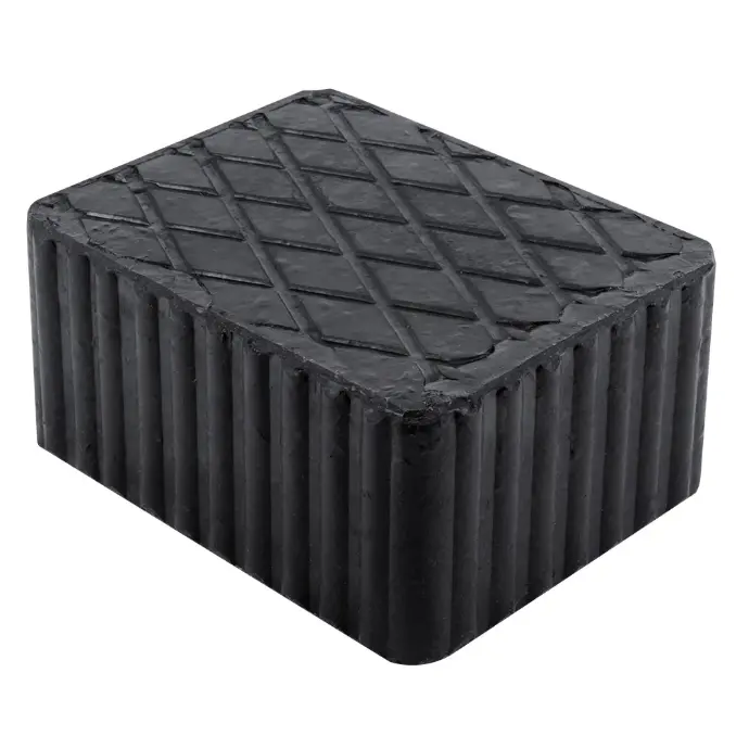 [54353]  COUSSIN DE LEVAGE EN CAOUTCHOUC POUR ASCENSEUR 160X120X80MM