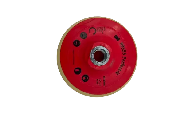 [09553] PLATEAU ROUGE HOOKIT DIAM 127MM FILETAGE 5/8