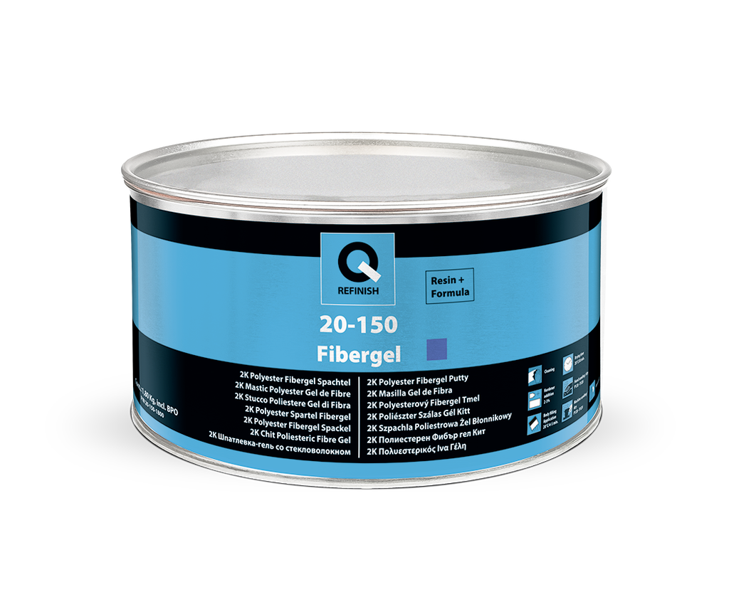 [20-150-1800] Q 20-150 Mastic polyester renforcé fibre de verre 1,8 kg