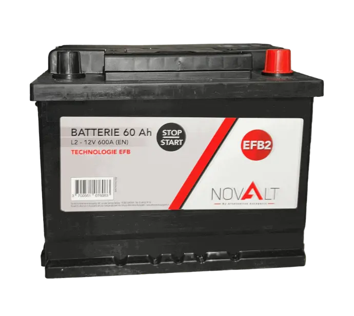 [BATNOVEFB2] BATTERIE NOVALT EFB 12 V 60Ah 540A (L2)