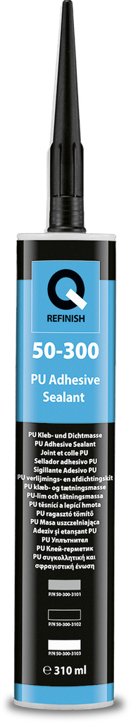 [50-300-3102] Q 50-300 PU Mastic adhésif noir 310 ml