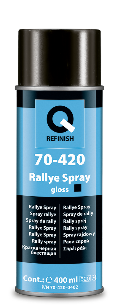 [70-420-0402] Q 70-420 Rallye Spray noir brillant 400 ml ab 1044 Stück