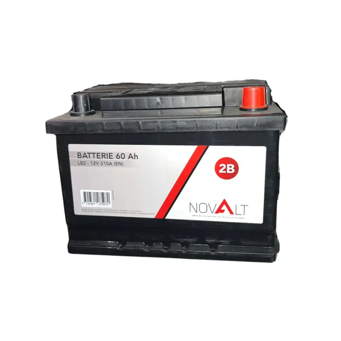[BATNOV2B] BATTERIE NOVALT 12V 60AH 510A(EN) L2B LB2