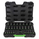 JEU DE 29 DOUILLES À CHOCS LONGUES HEXAGONALES 1/2"