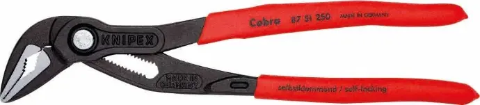 [13695] Pince multiprise entrepassée avec bouton poussoir Cobra® effilée 250mm