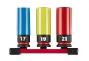 [4932493370] SET 3 DOUILLES À CHOC AUTOMOBILE 1/2" Ø17/19/21 MM