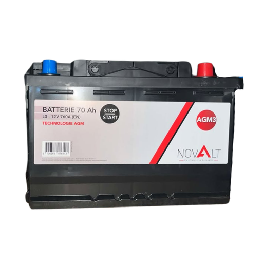 [BATNOVAGM3] BATTERIE NOVALT AGM 12V 70Ah 760A (EN) L3