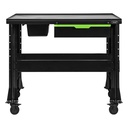 [55097] TABLE DE TRAVAIL MOBILE AVEC SYSTÈME DE DRAINAGE, RÉSERVOIR ET TIROIR À OUTILS