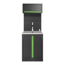 [SERIE596] ENSEMBLE DE MEUBLES MODULAIRES (6PCS) – EXTENSION D’ARMOIRE AVEC ÉVIER (RÉF.18103)