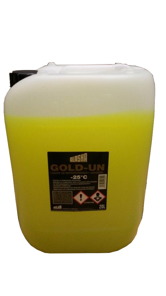 [EX25020OC] LIQUIDE DE REFROIDISSEMENT Gold -25°C Universel Jaune