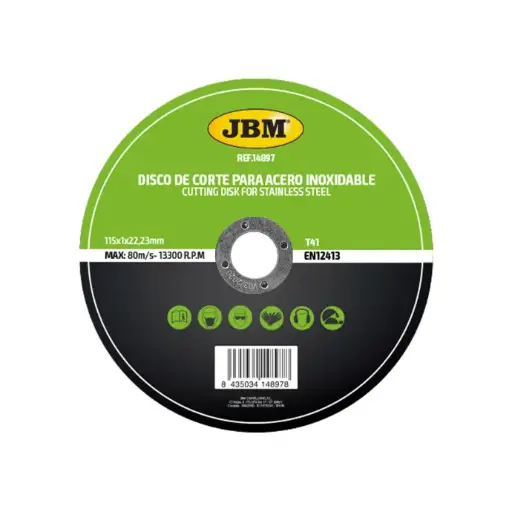 [14897] CERCLE DE COUPE T41 POUR ACIER INOXYDABLE, 115 X 1 MM