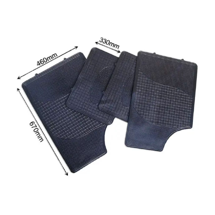 [50585] JEU DE 4 TAPIS EN CAOUCHOUC
