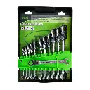 [51318] JEU DE 12 CLÉS MIXTES A CLIQUET ARTICULÉES