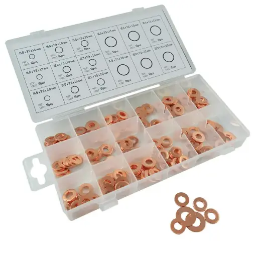 [53229] ÉTUI DE RONDELLES EN CUIVRE POUR INJECTEURS 150 PCS