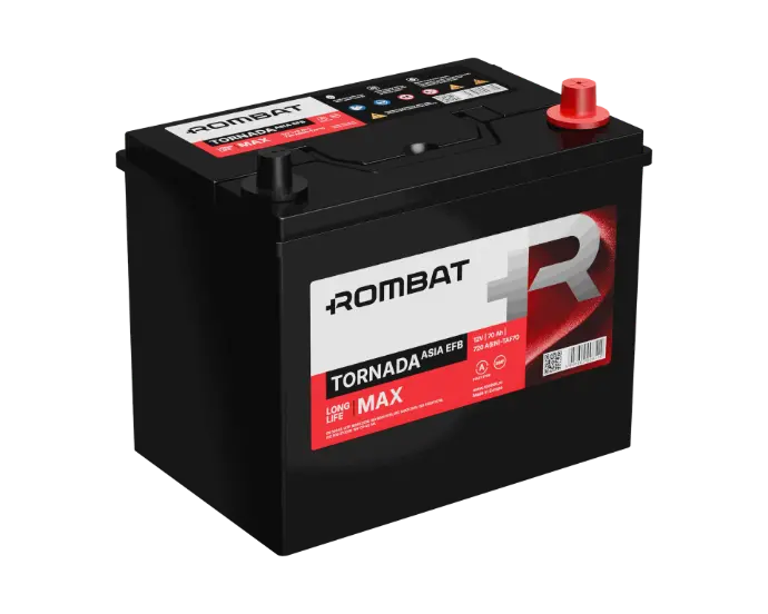 [TAF70] Batterie TORNADA ASIA EFB - D26/M10 12V 70Ah 720A