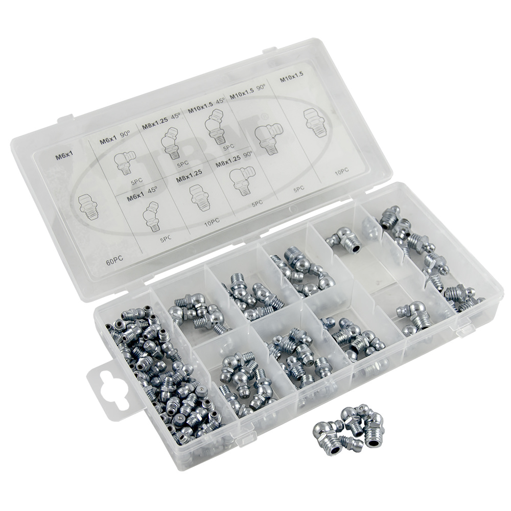 ÉTUI DE RACCORDS DE GRAISSEUR 110 PIECES