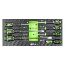 [53944] JEU DE 7 TOURNEVIS PLATS AVEC EVA CARBONE MODULE