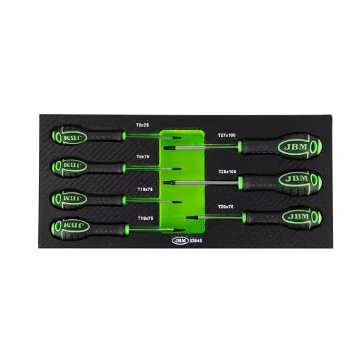 [53945] JEU DE 7 TOURNEVIS TORX AVEC EVA CARBONE MODULE