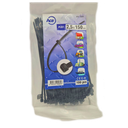 [1531] Sachet 100 liens nylon noir 2,5 x 150 mm