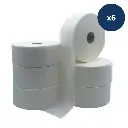 [050308] PAPIER HYGIENIQUE MAXI JUMBO BLANC PAUET DE 6 ROULEAUX