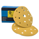 [30-100-0400] Q 30-100 Disque abrasif Premium Gold 150 mm Velcro 15 trous P400