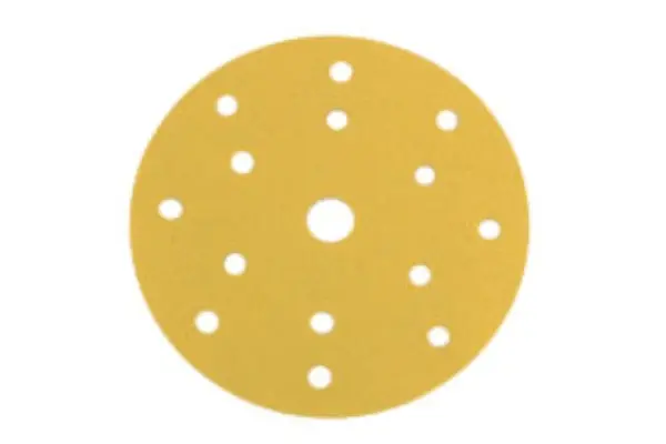 [30-100-0600] Q 30-100 Disque abrasif Premium Gold 150 mm Velcro 15 trous P600