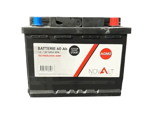 [BATNOVAGM2] BATTERIE NOVALT AGM 12V 60Ah 540A (L2)