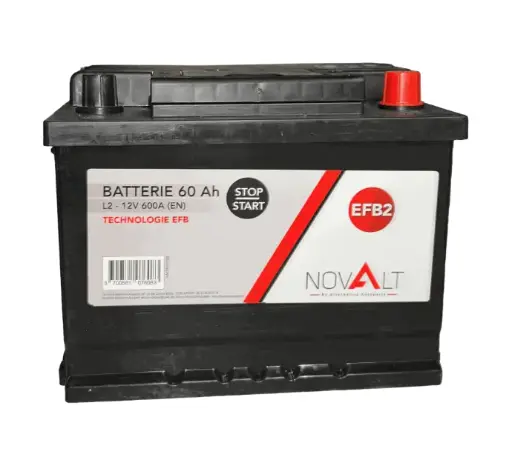 [BATNOVEFB2] BATTERIE NOVALT EFB 12 V 60Ah 540A (L2)