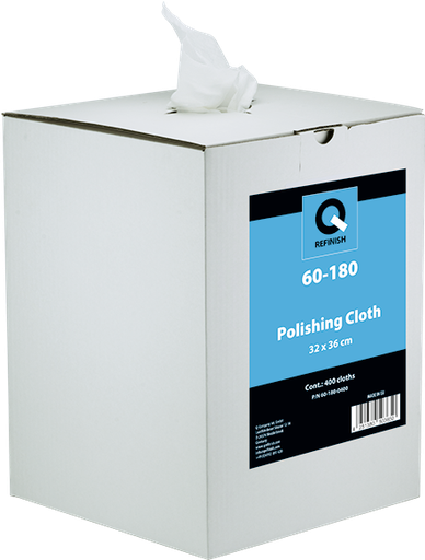 [60-180-0400] Q 60-180 Chiffon de polissage 32x36cm 400 chiffons