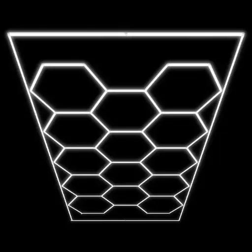 [54805] ENSEMBLE DE PLAFONNIERS LED HEXAGONAUX