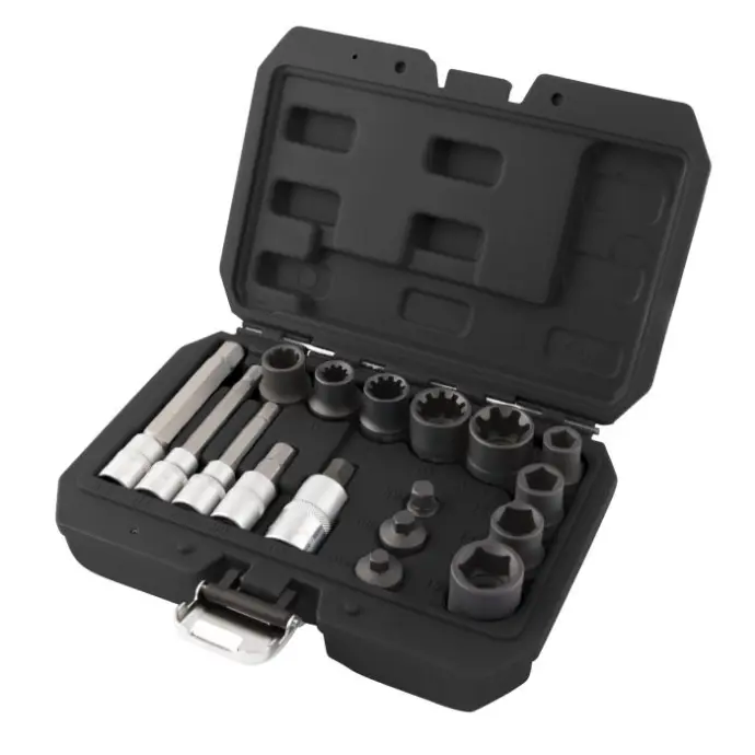 [OM0180] COFFRET DOUILLES ETRIER DE FREIN (18 PCS) Porsche, Audi, Volkswagen