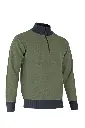 [8111] Pull camionneur col montant zippé
