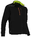 [2255] INJECTION gilet micro polaire détails fluo NOIR