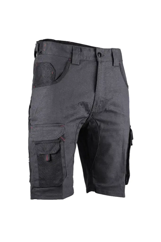 [6027CALCAIRE44] BERMUDA DE TRAVAIL MULTIPOCHES BICOLORE